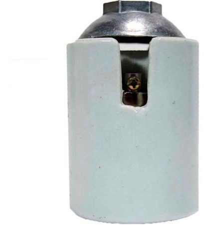 PORTALAMPARA E40 PORCELANA CASQ ALUM 3/8