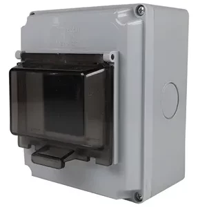 Caja P/Pilar 4mod. IP65 Gris  Genrod