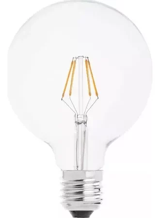 BULBO Multiled GLOBO G125 INCOLORA 6W AMBAR LUZ CÁLIDA