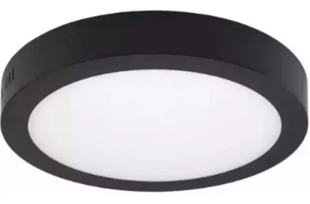 Plafon  de superficie redondo  NEGRA 12W Luz fria Multiled