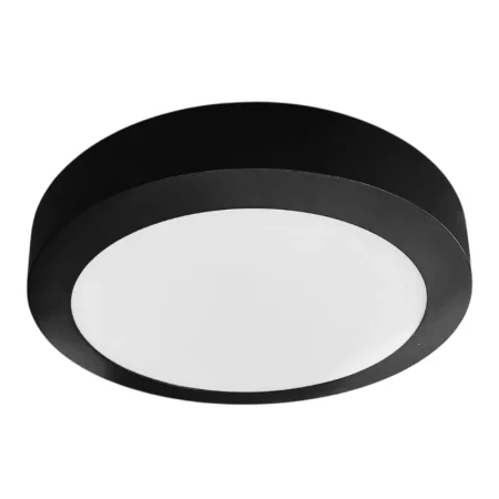 Plafon  de superficie redondo  NEGRA 18W Luz fria Multiled