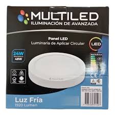 Plafon  de exterior Circular 24W LUZ FRÍA  Multiled