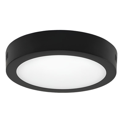 Plafon  de superficie redondo  NEGRA 6W Luz fria Multiled
