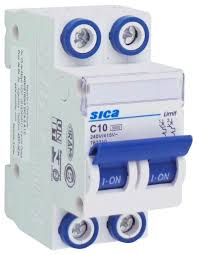 LLAVE TERMICA  2X10A  3KA CURVA C Sica