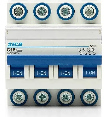 LLAVE TERMICA SICA 4X 15 AMP