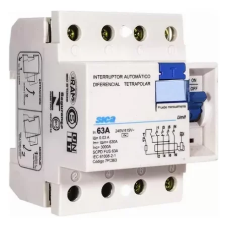 DISYUNTOR 4X63A 30MA  240V/415V 3KA SICA