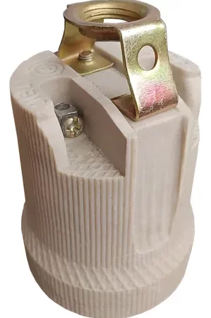 PORTALAMP CERAMICO  E27 C/PUENTE 3/8