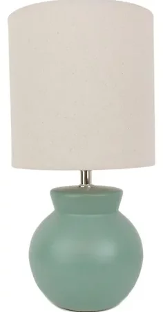 Velador c/pantalla ceramica chico bl