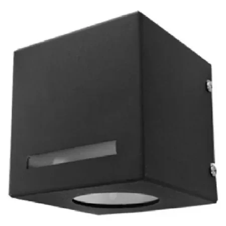 Unidireccional Chapa p/dicroica GU10 Cilindro Nrgo