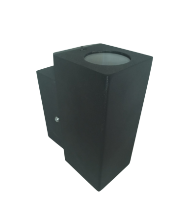Bidireccional Chapa P/dicro GU10 2x50w recto Negro