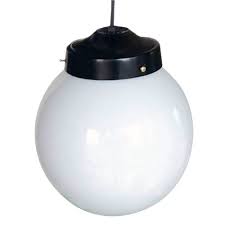 Colgante Globo 12x25 opal cadena y grifa negra