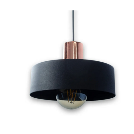 Colgante HEBE 20cm chapa Negro port dorado