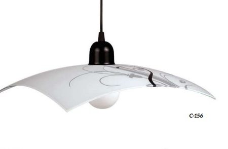 Colgante NICE vidrio curvo 30x30