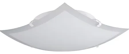 Plafón BARI 20x20cm c/base blanca  1-E27