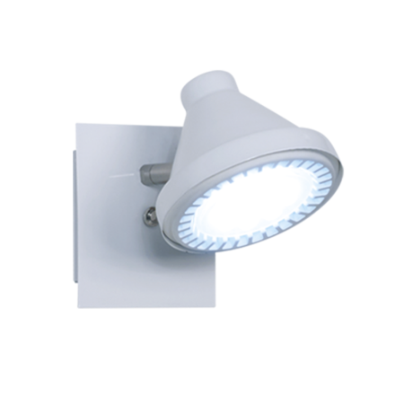 Spot OSLO 1 x AR-111 Blanco Text (180x113) con movimiento