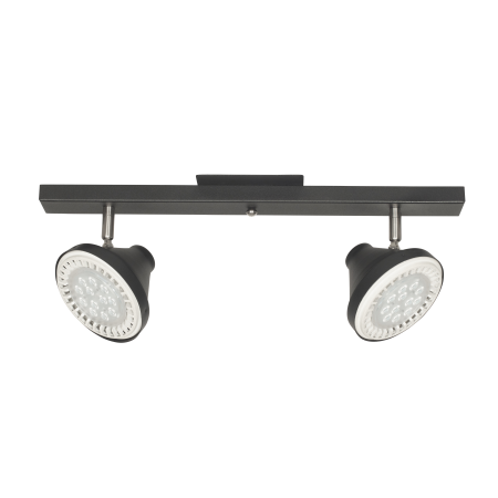 Spot OSLO 2 x AR-111 Negro Text (160x440) con movimiento