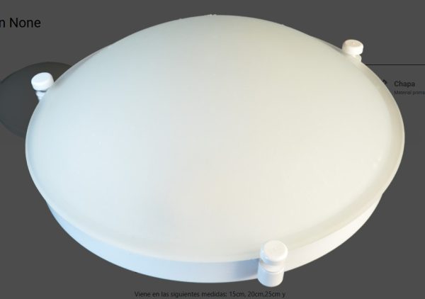 Plafon None 25cm base blanco 2-E27