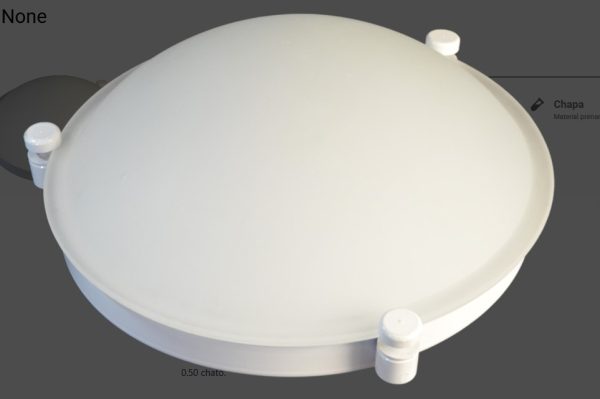Plafon None 20cm base blanco E27