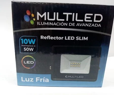 Reflector LED 10w L Fria Slim Multiled
