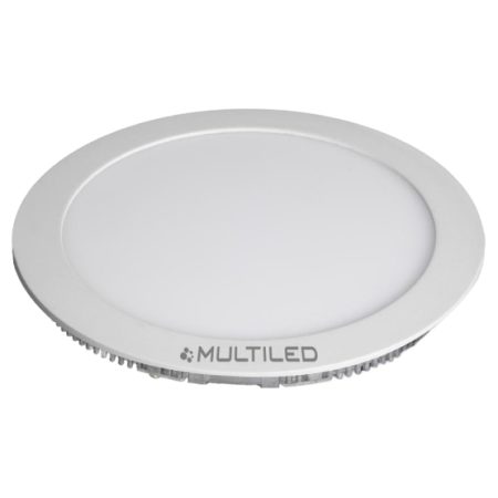 Panel Redondo embutir L. Hogar  18w luz fria Multiled