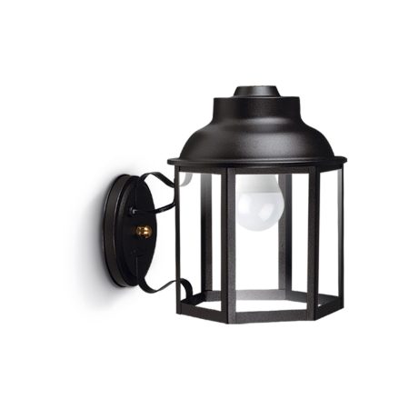 Farol hexagonal con base cruceta