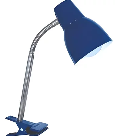 Velador pinza c/flexible Azul