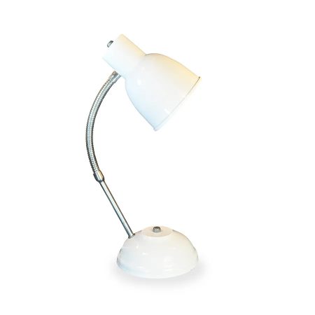 Velador base c/flexible  Blanco