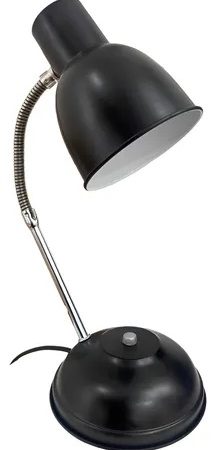 Velador base c/flexible Negro