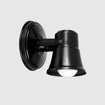 Spot CONO Chapa NEGRO 1 Luz