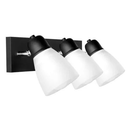 SPOT TULIPA 3 LUCES  BCO/NEGRO